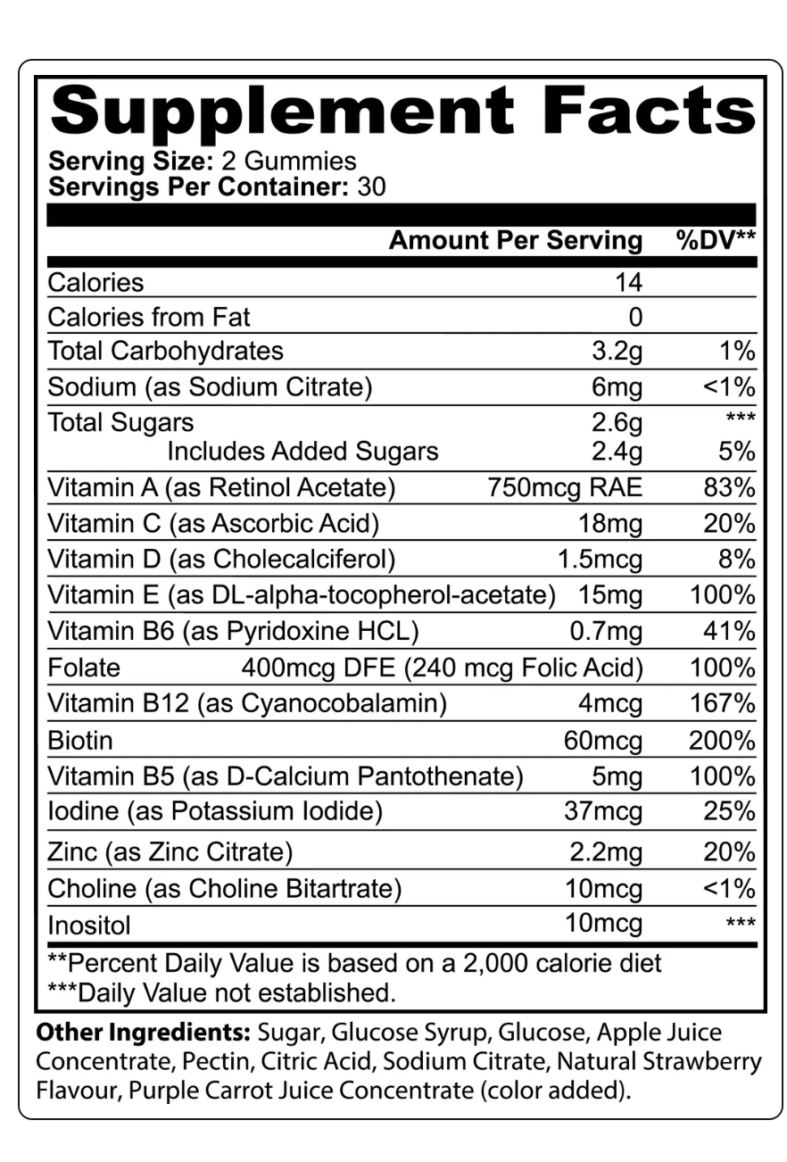 Multivitamin Bear Gummies (Adult)